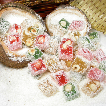 TURKISH DELIGHT WITH HAZELNUT FRUIT FLAVOURED