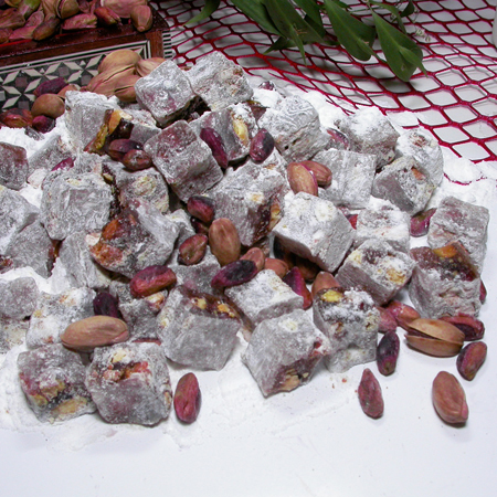 TURKISH DELIGHT WITH POMEGRANATE AND PISTACHIO